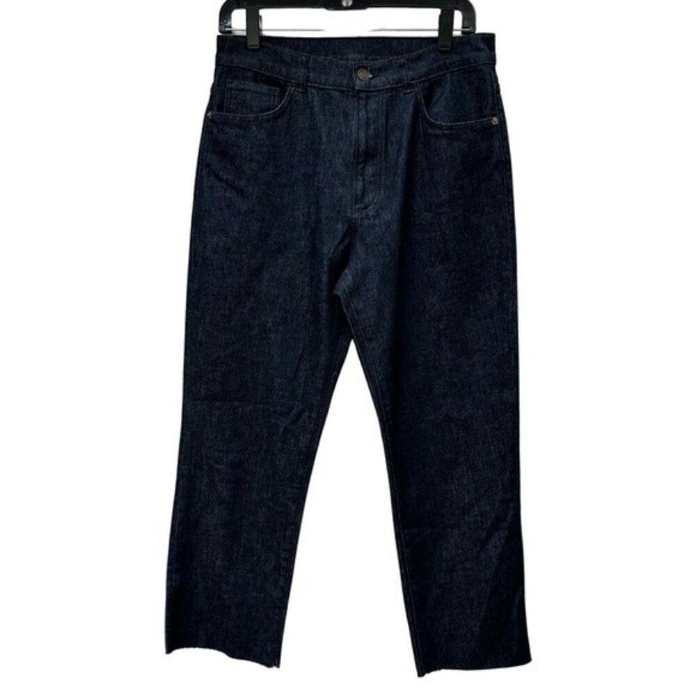 Massimo Dutti Frayed Leg Crop Jeans Size 8
